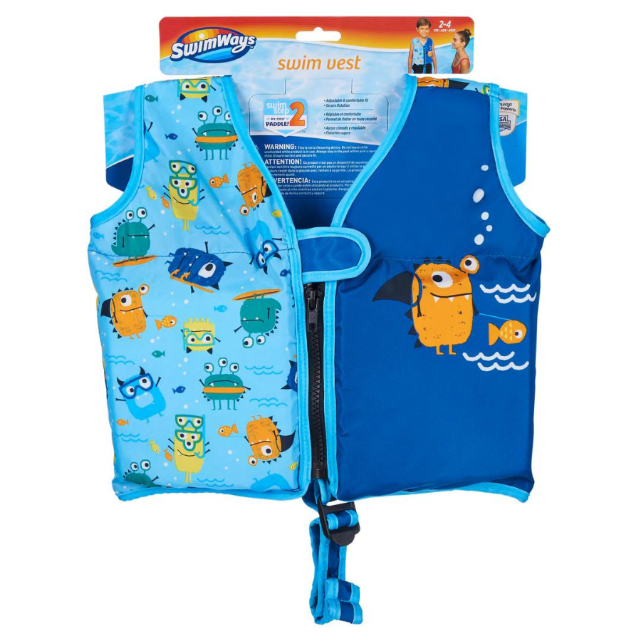 Veste De Natation Swimways Monstres Club Piscine Super Fitness