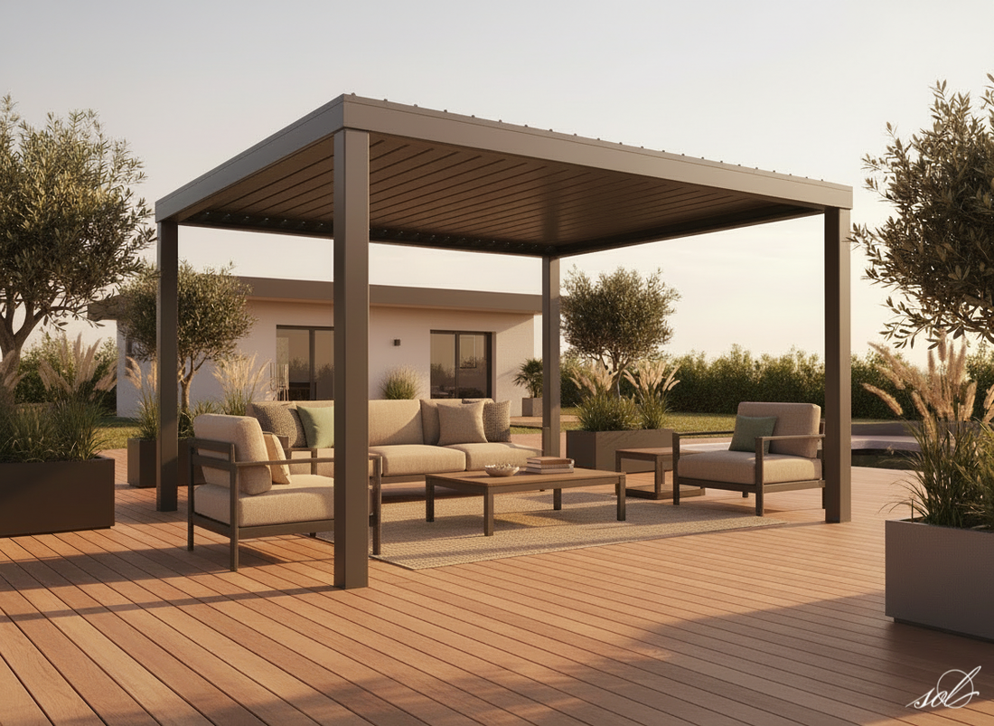 Pergolas bioclimatiques Sol : le confort sur mesure pour profiter de votre terrasse