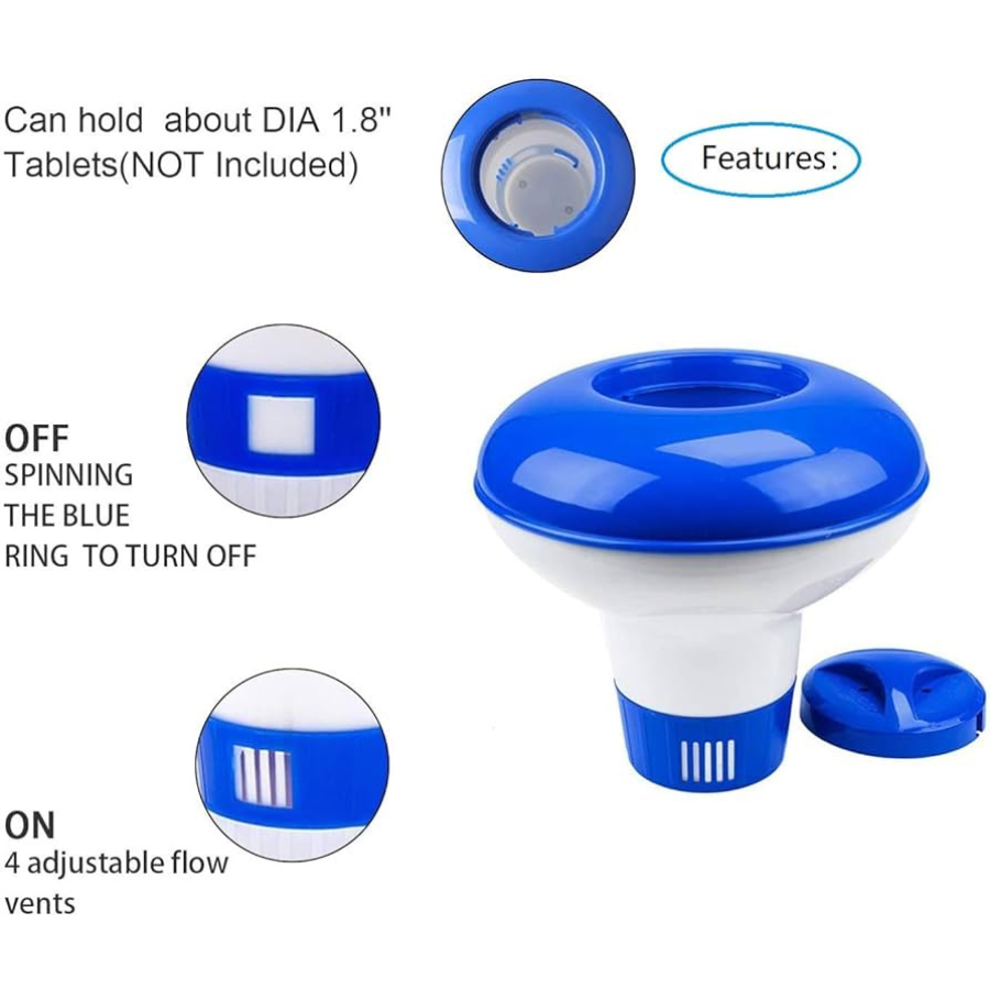 Distributeur de chlore flottant pour spa de 5 pouces