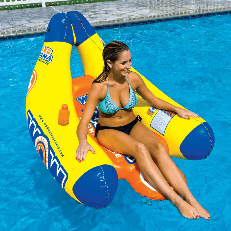 Matelas gonflable en forme de banane