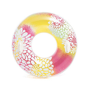 Tube de nage transparents motifs fleuris