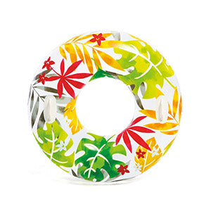 Tube de nage transparents motifs fleuris