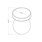 Table d'appoint extérieure Begonia