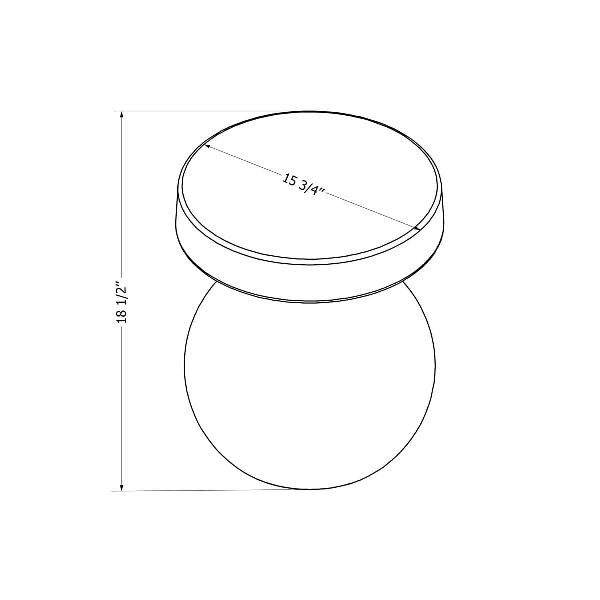 Begonia Outdoor Side Table