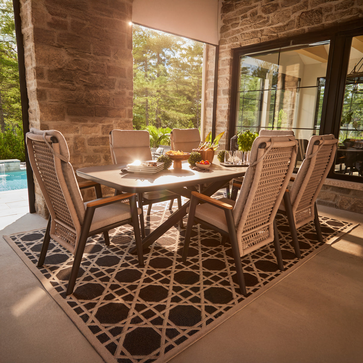 Table à manger extérieure Lugano