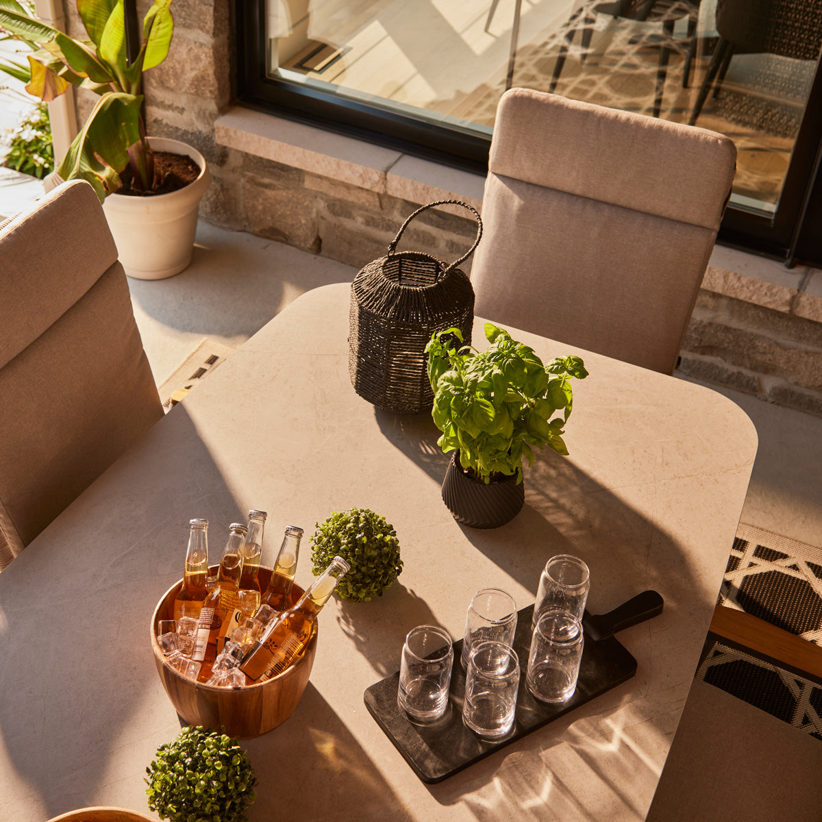 Table à manger extérieure Lugano