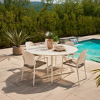 Maldives Outdoor Dining Set - 4 seats (White)