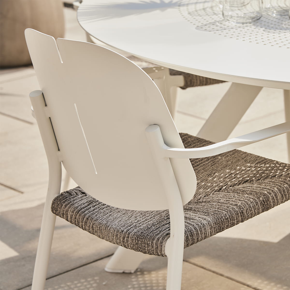 Maldives Outdoor Dining Set - 4 seats (White)