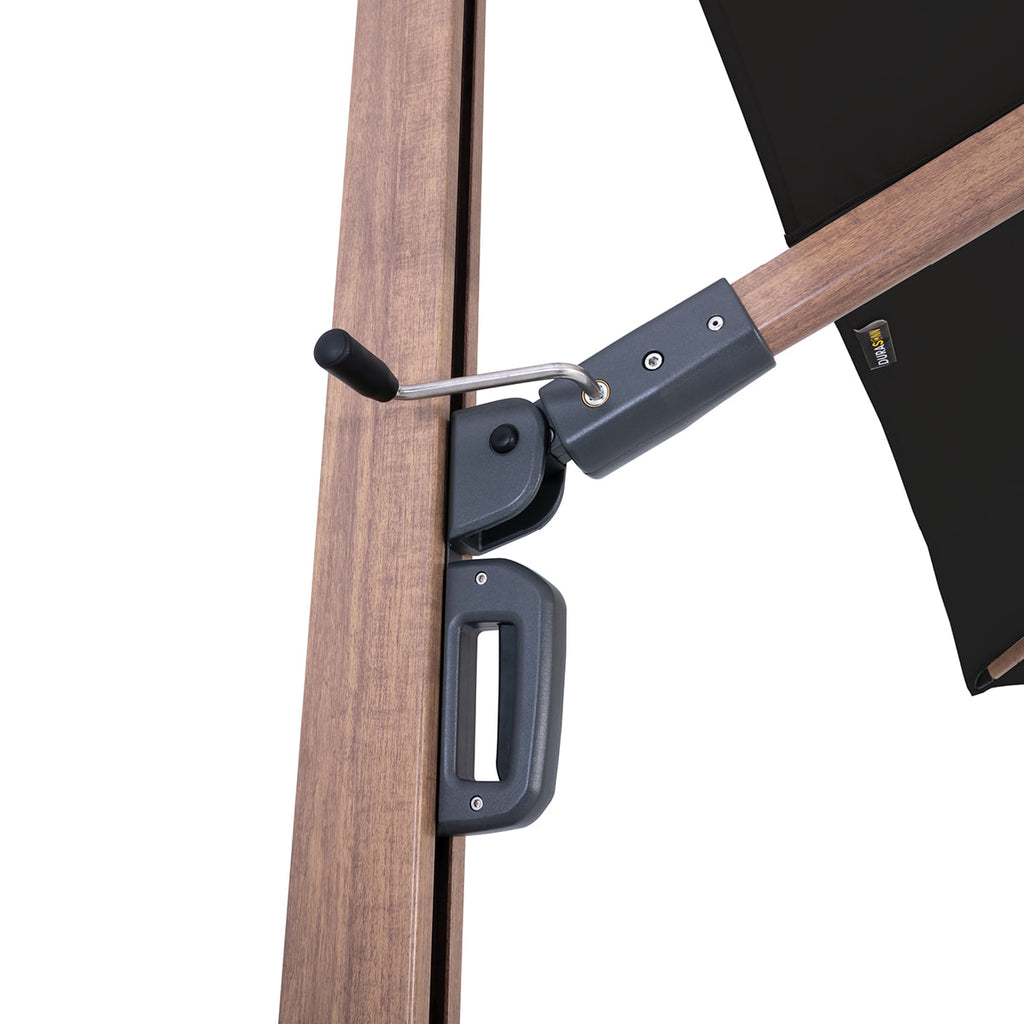 Deluxe Hanging Umbrella with Wood Finish - 10 ft. (3 m)