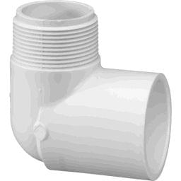 90-Degree Elbow MIPT x SLIP - 1.5 in.