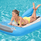 Chaise longue gonflable convertible