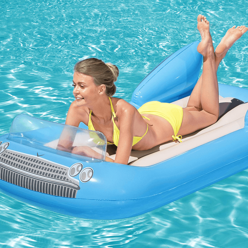 Chaise longue gonflable convertible