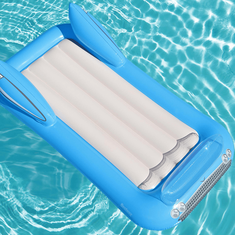 Chaise longue gonflable convertible