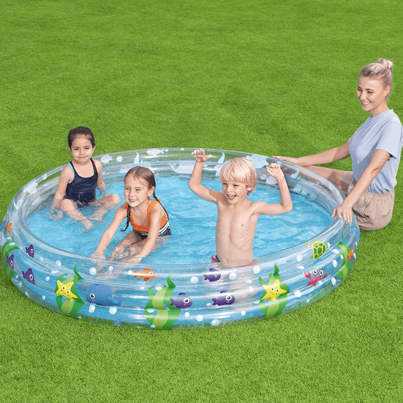 Piscine gonflable ronde à 3 anneaux
