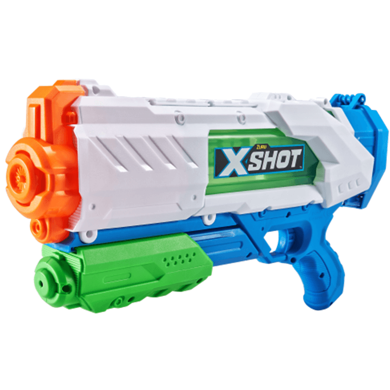 Pistolet à Eau Aqua Splash 42cm - Jet Jusqu'à 10m Vert Bleu - Jouet Été Enfant Dès 3 Ans