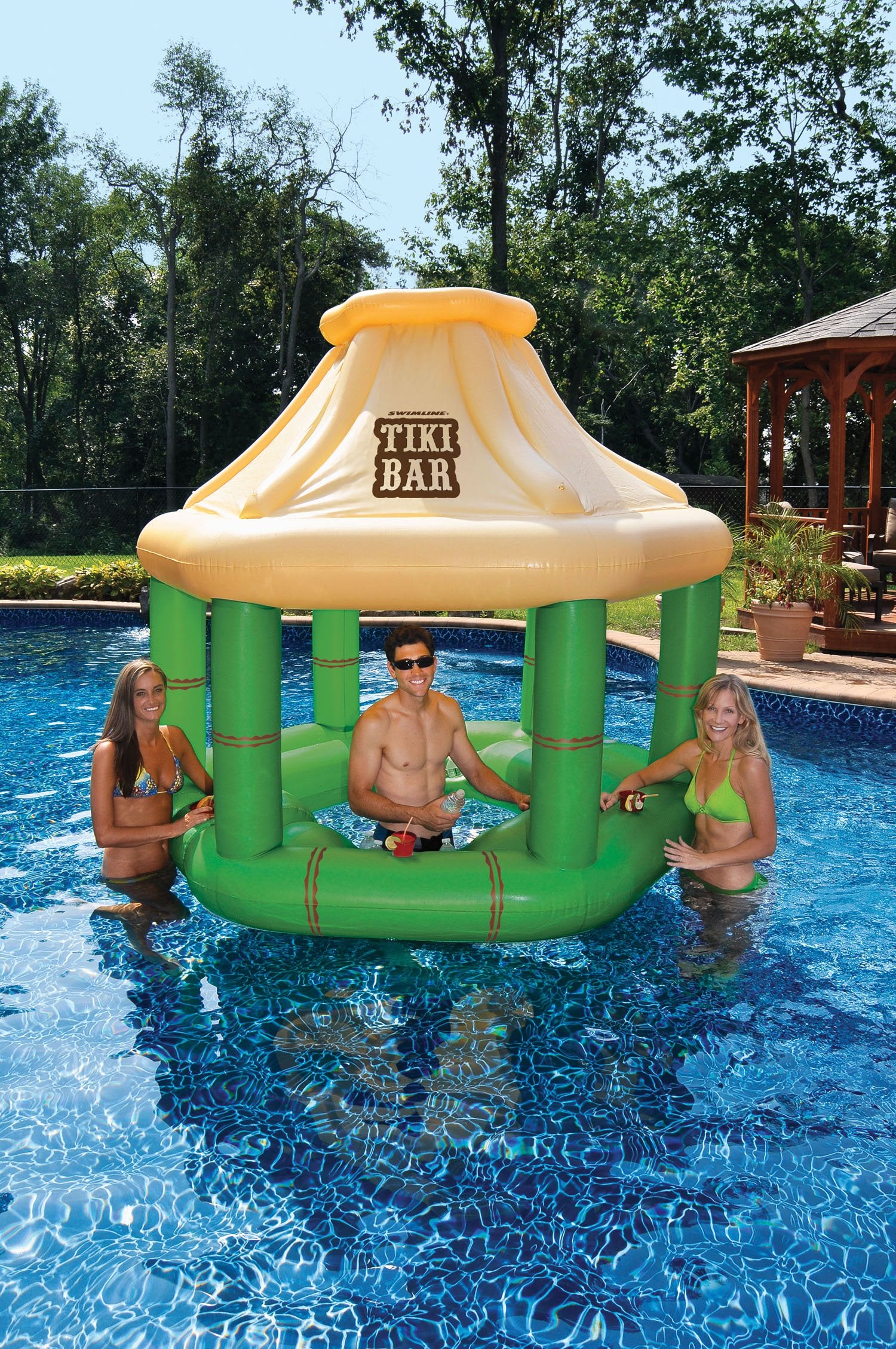 Bar Tiki flottant