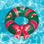 Christmas Wreath Inflatable Pool Ring