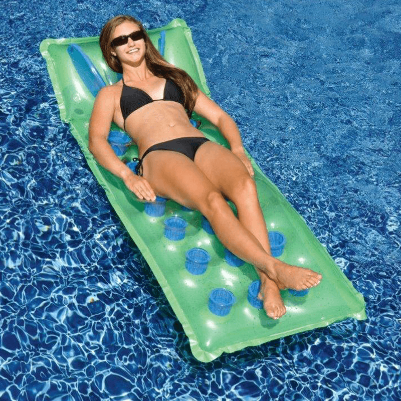 18 Pocket Inflatable Pool Mattress