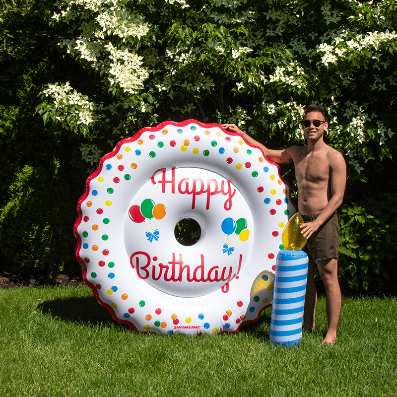 Light Up Birthday Cake Pool Float