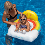 Rainbow Baby Seat Inflatable Ride-On