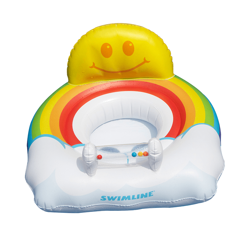 Rainbow Baby Seat Inflatable Ride-On