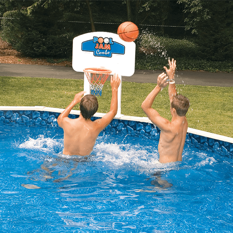 Above Ground Pool Jam Basketball & Volleyball Combo