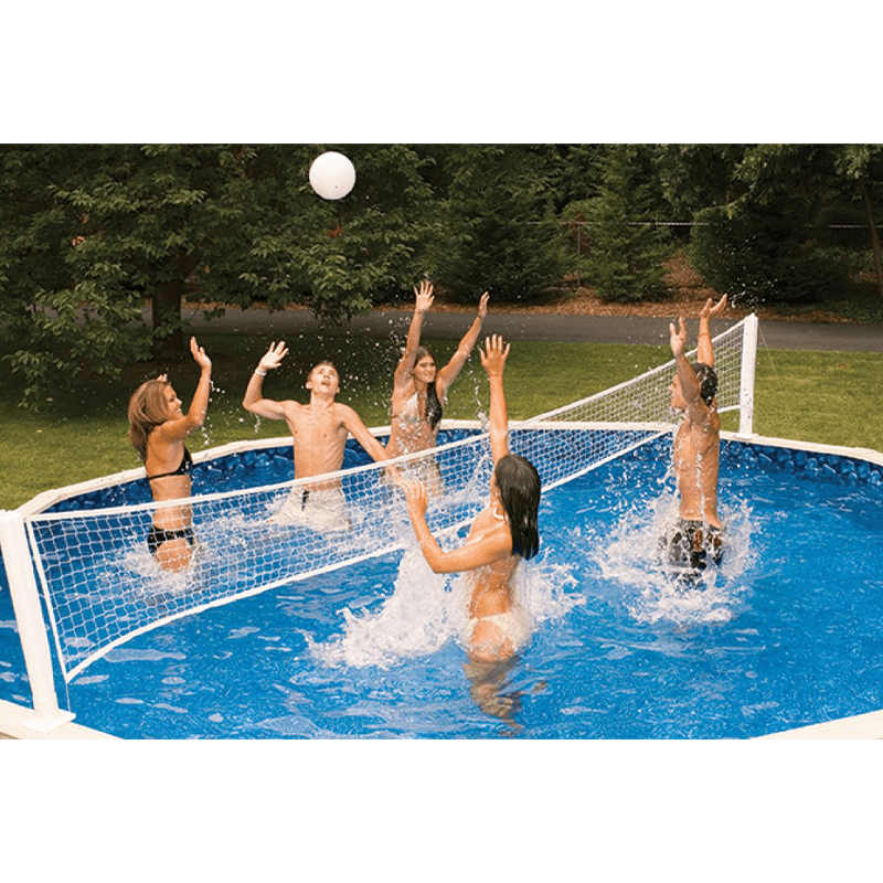 Above Ground Pool Jam Basketball & Volleyball Combo