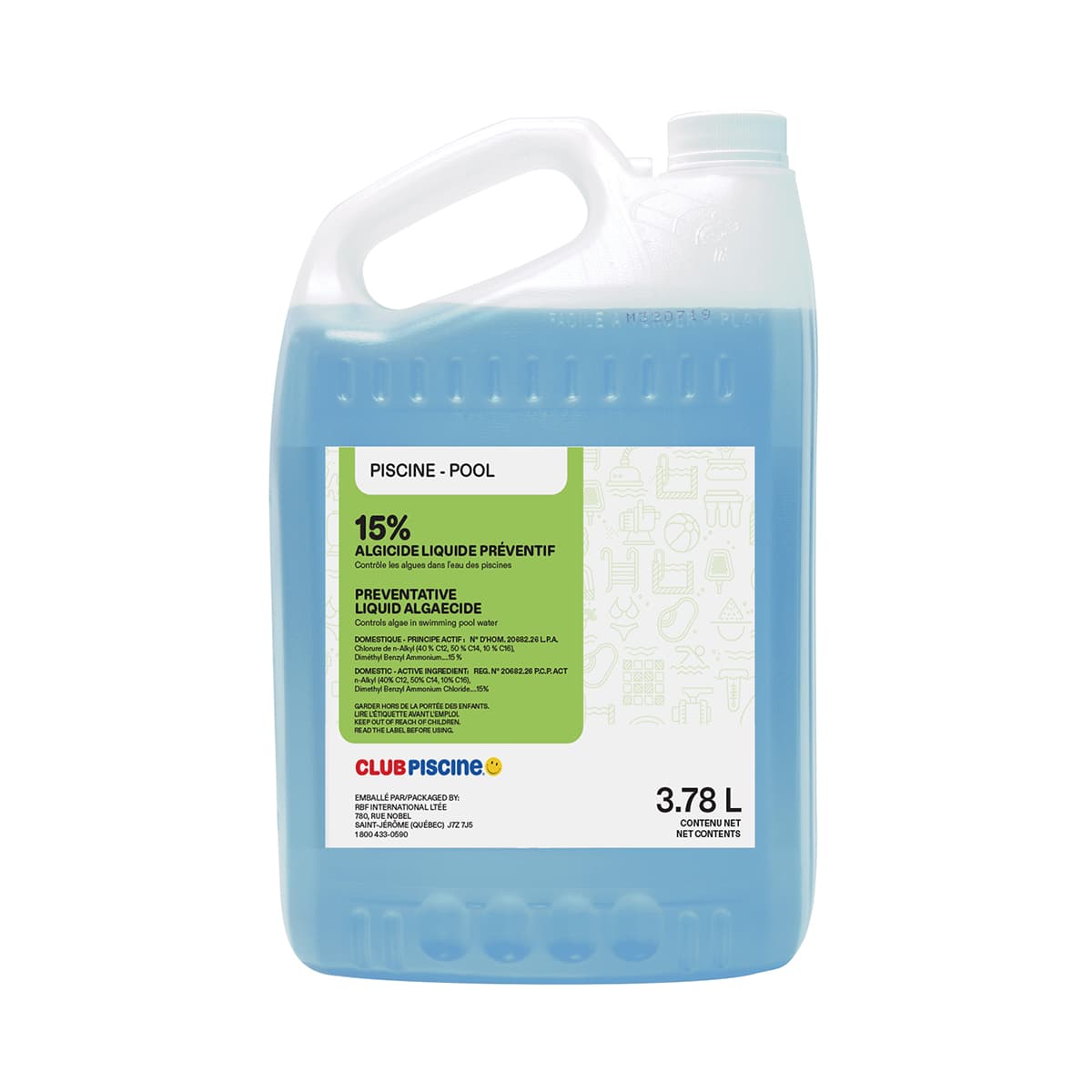 Preventive Liquid Algaecide 15% - 3.78 L