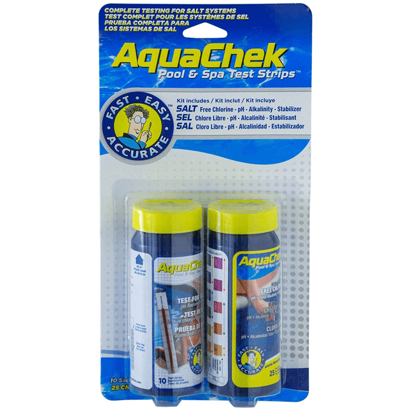 Kit de test pour piscine et spa au sel (lot de 35 languettes)