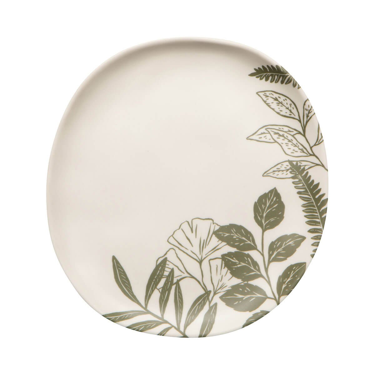 Fern & Frond Dessert Plate