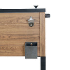 Patio Cooler Rustic Wood Style