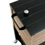 Patio Cooler Rustic Wood Style