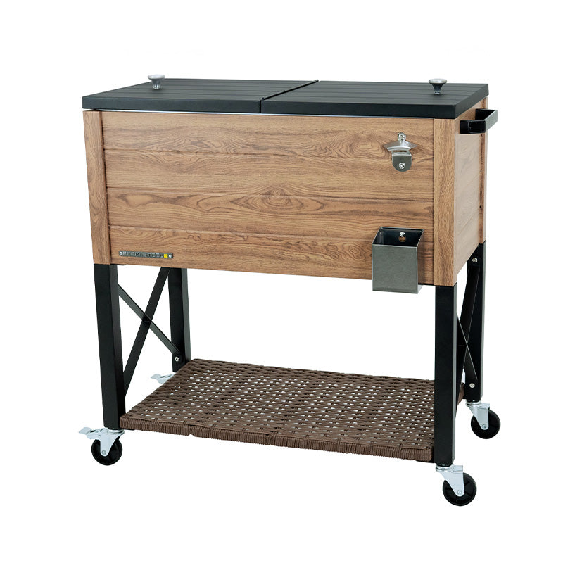 Patio Cooler Rustic Wood Style