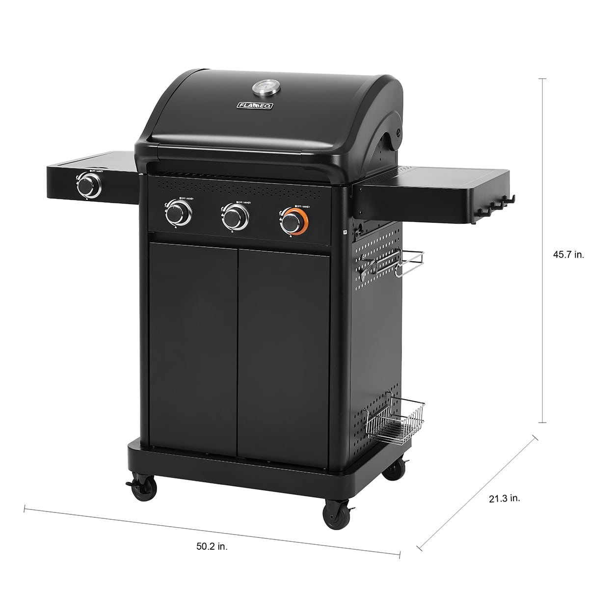 BBQ au gaz Flameo à 4 brûleurs - 43 000 BTU