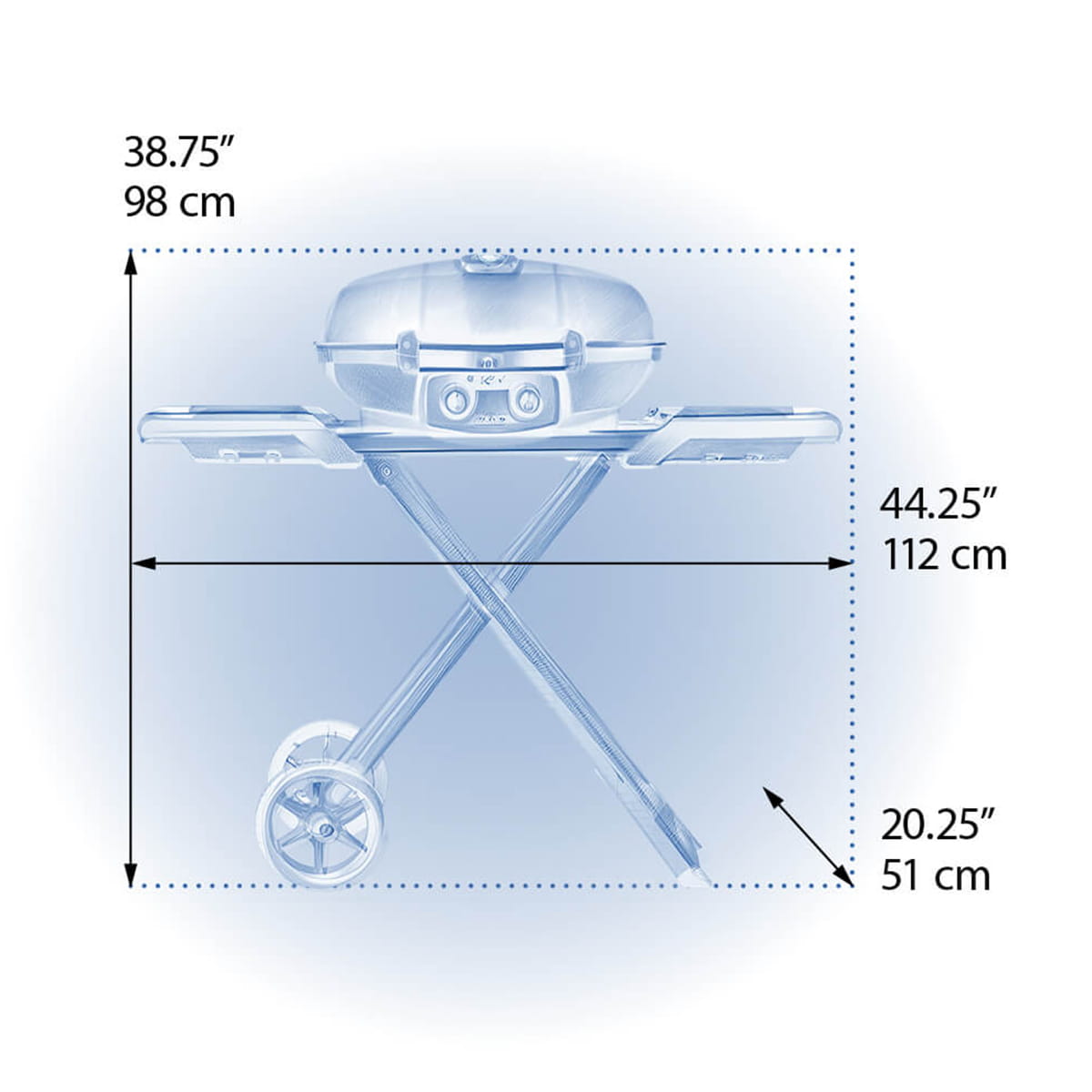 BBQ au gaz Napoleon portatif TravelQ 285X - 12 000 BTU