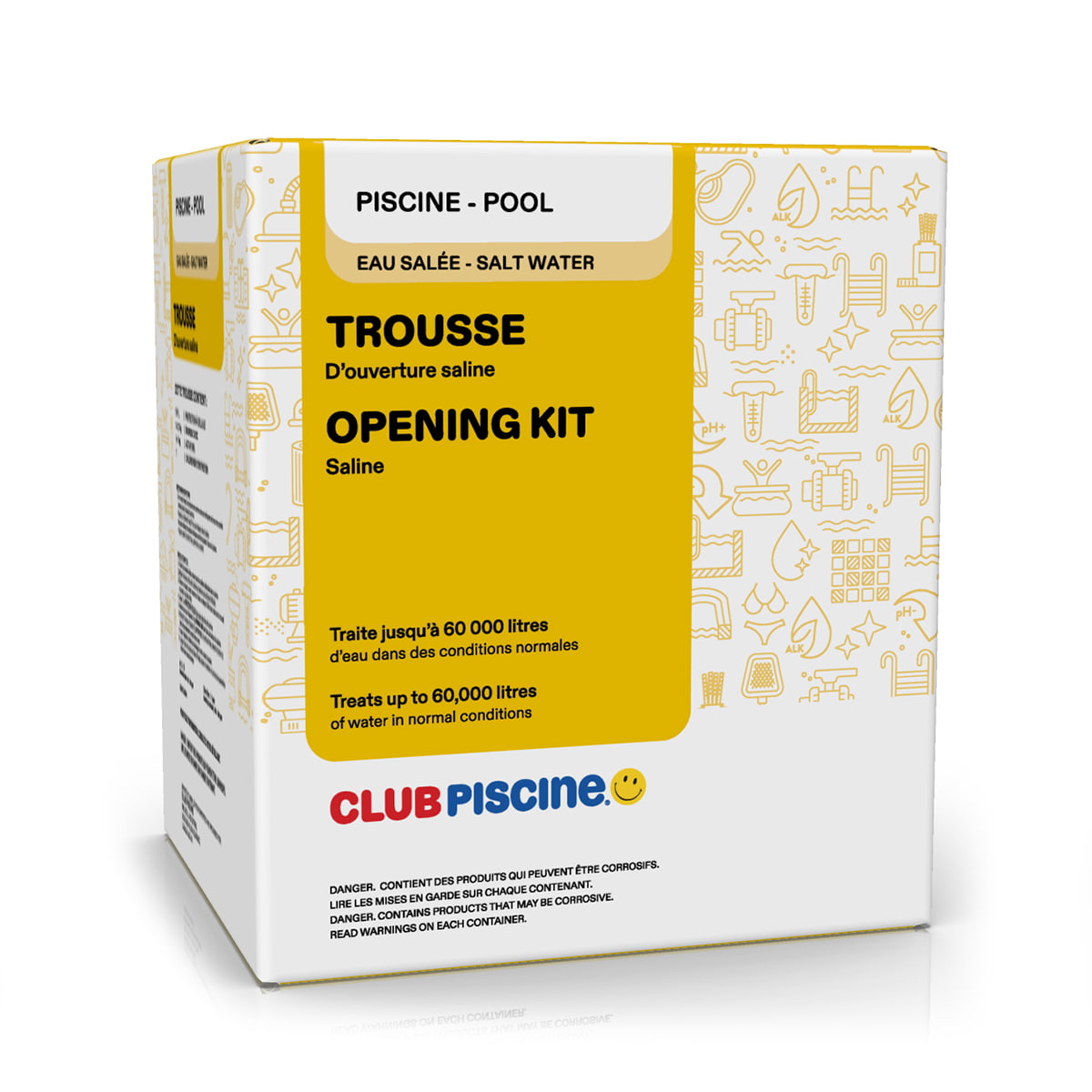 Trousse d'ouverture pour piscine au sel - 60 000 L