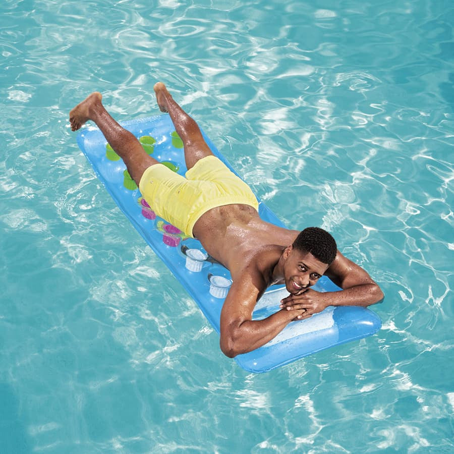 Matelas gonflable fenêtre transparente (3 couleurs disponibles)