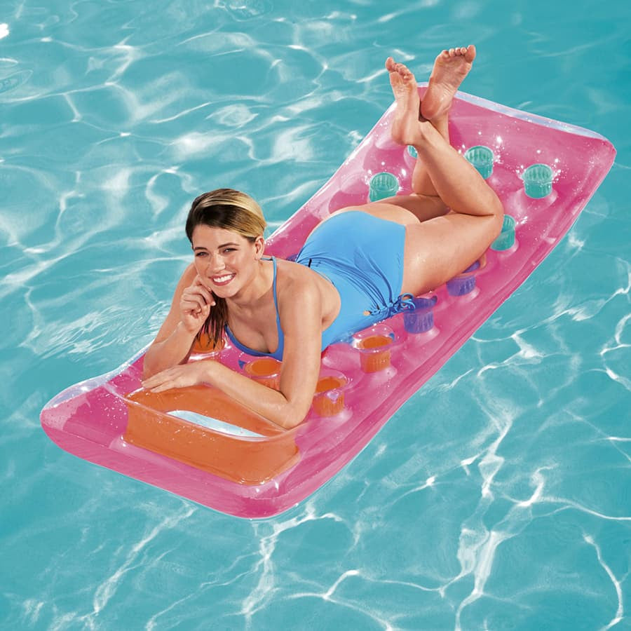 Matelas gonflable fenêtre transparente (3 couleurs disponibles)