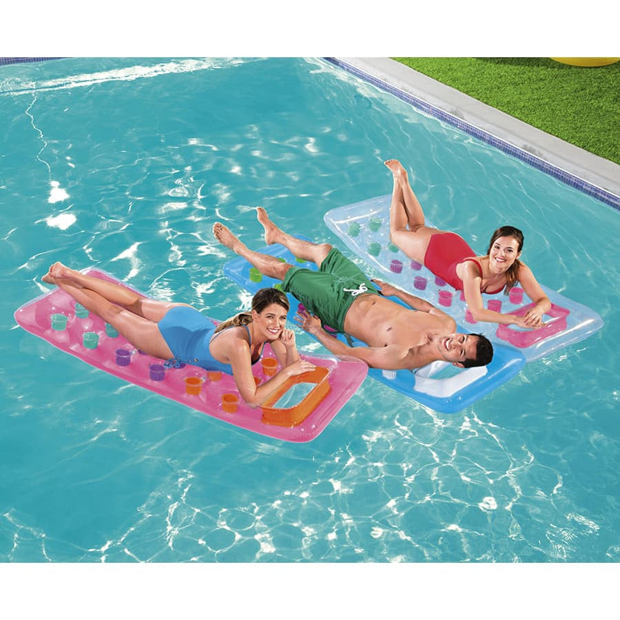 Matelas gonflable fenêtre transparente (3 couleurs disponibles)