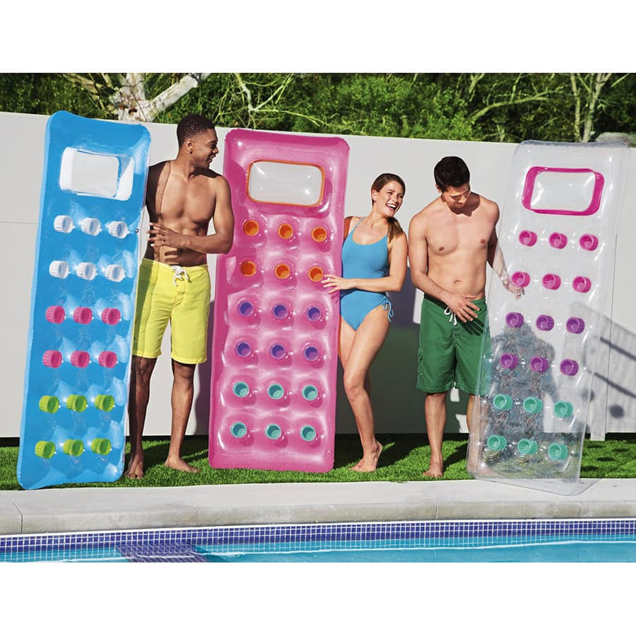 Matelas gonflable fenêtre transparente (3 couleurs disponibles)