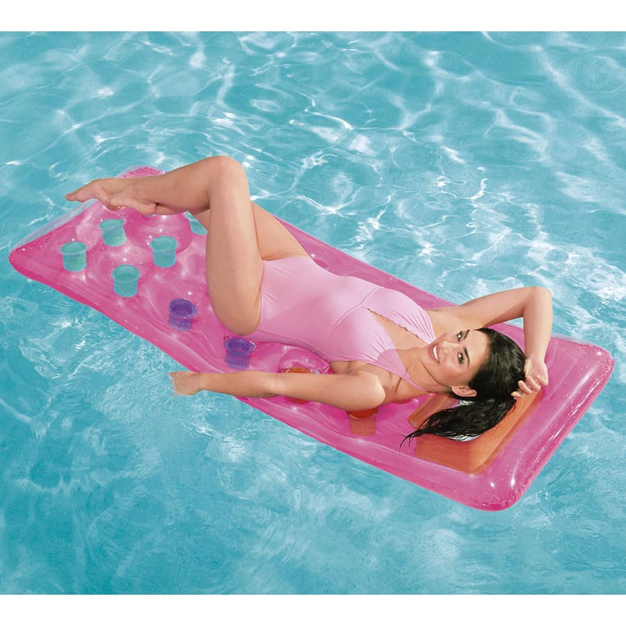 Matelas gonflable fenêtre transparente (3 couleurs disponibles)