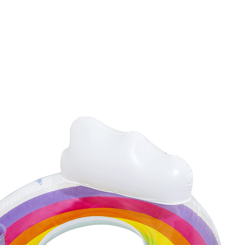 Tube de nage double arc-en-ciel