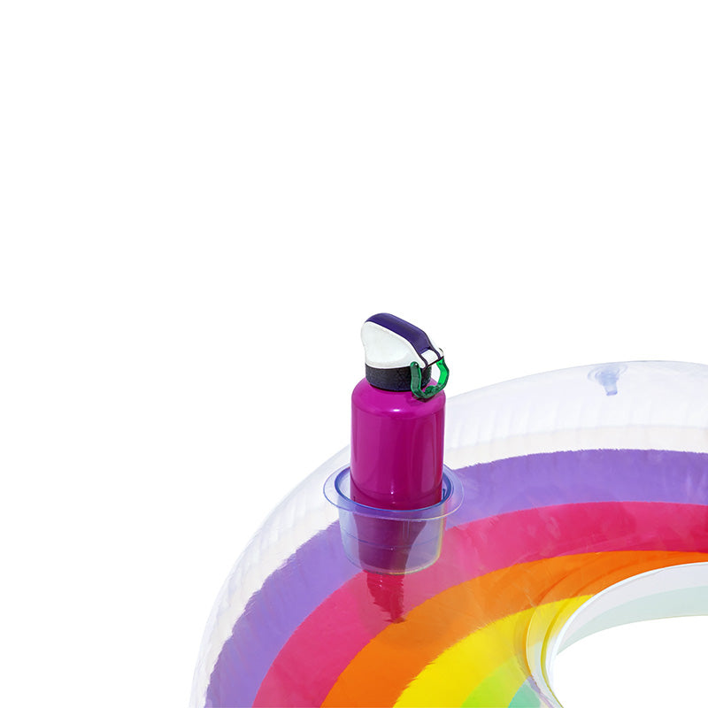 Tube de nage double arc-en-ciel