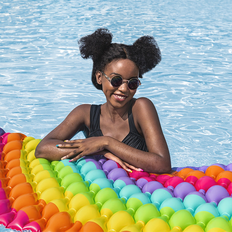 Rainbow Dreams Inflatable Pool Mattress