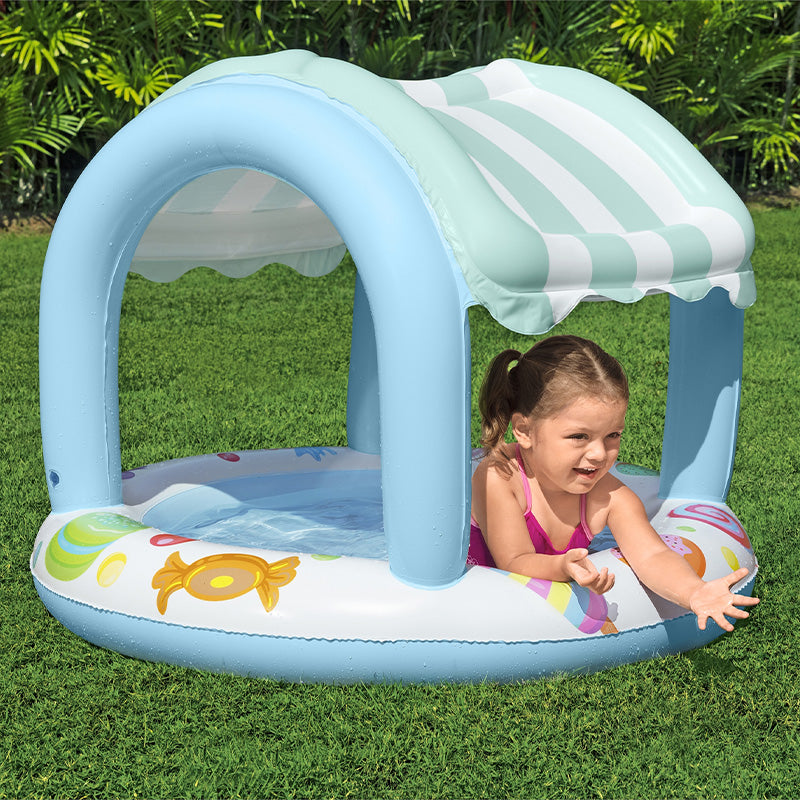 Piscine gonflable pare-soleil Sweet shoppe - 41 pouces
