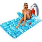 Chaise longue gonflable géante avec tête de requin