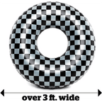Giant Checkered Inflatable Pool Ring