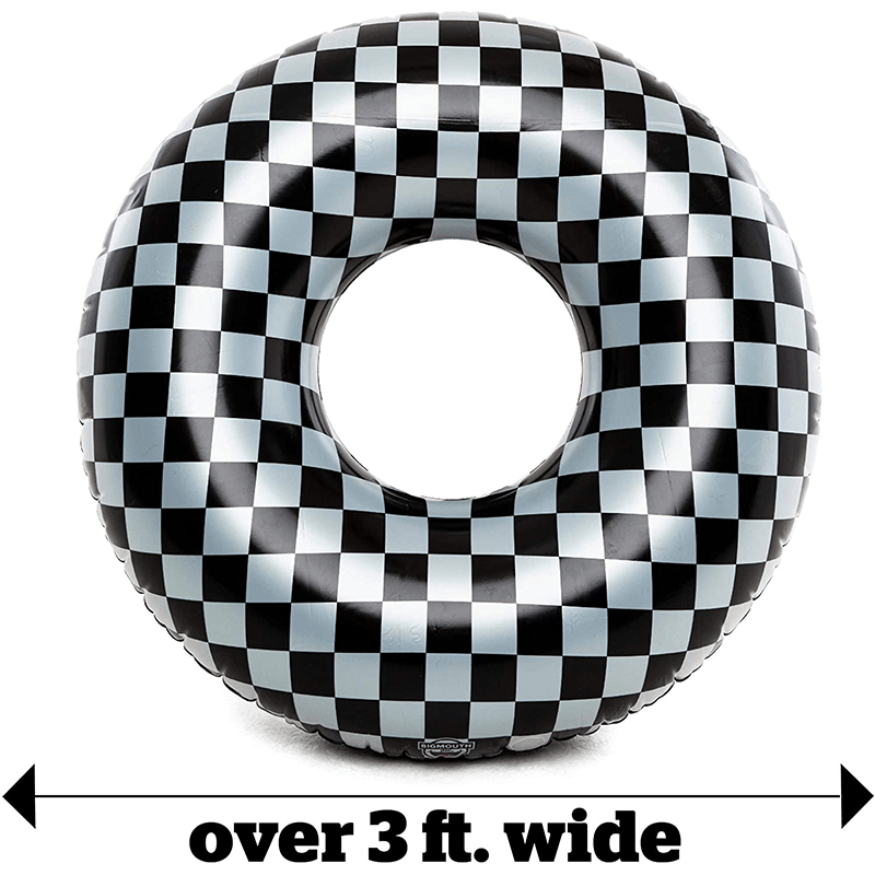 Giant Checkered Inflatable Pool Ring