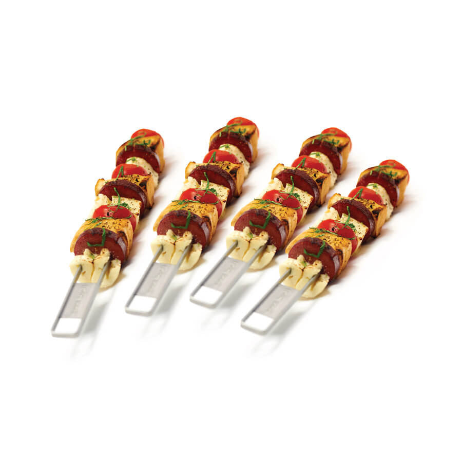 Brochettes en acier inoxydable à deux broches