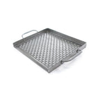 Grille de cuissson surélevée plate pour BBQ
